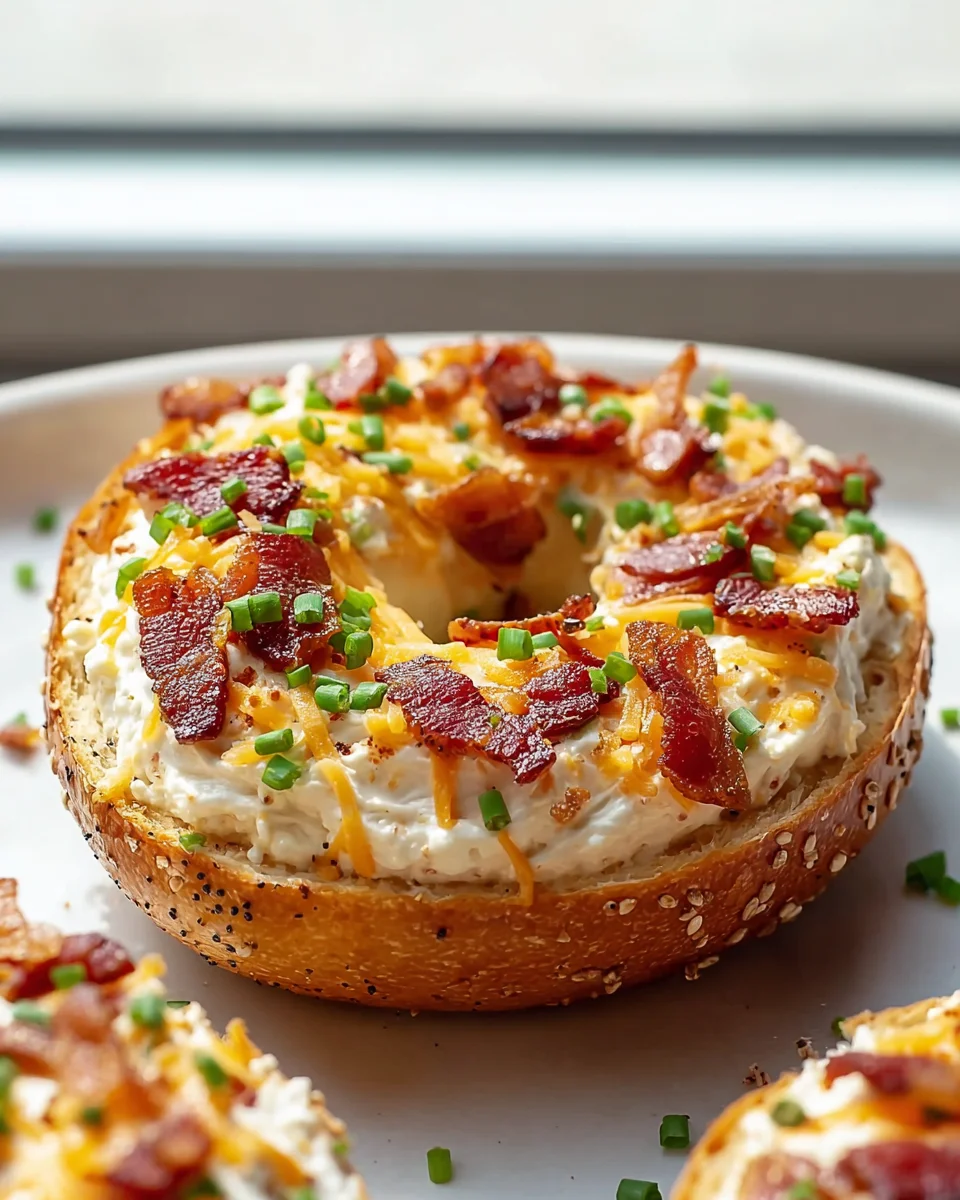 Irresistible Zesty Beef Bacon Cream Cheese Bagels Recipe