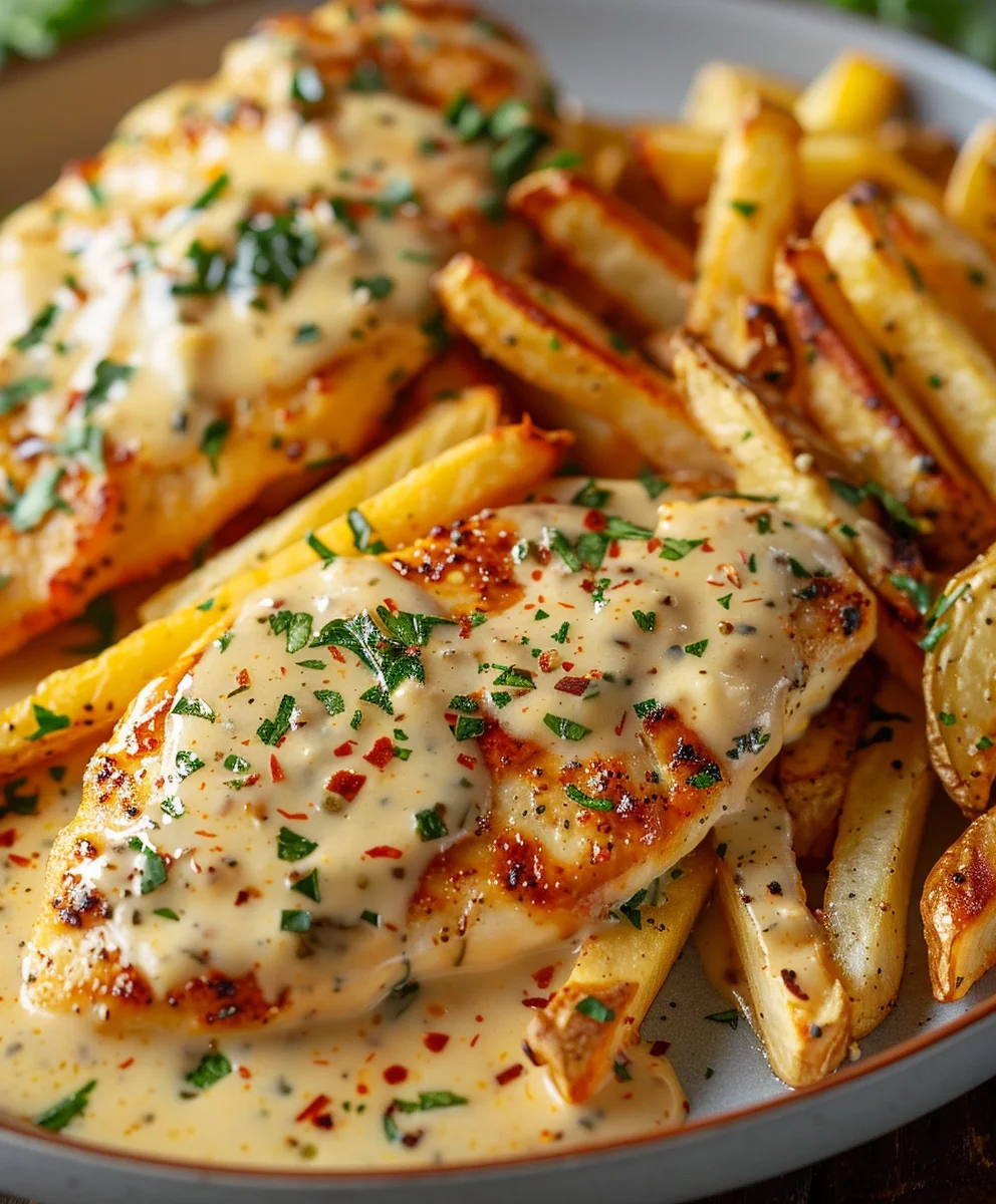 Delicious Spicy Creamy Garlic Parmesan Chicken Fillets