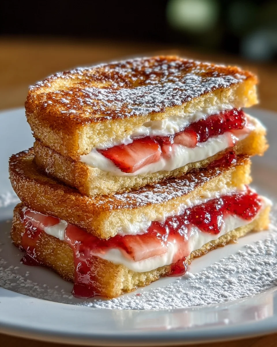 Fried Strawberry Cheesecake Sandwiches: Sweet & Easy Treat!