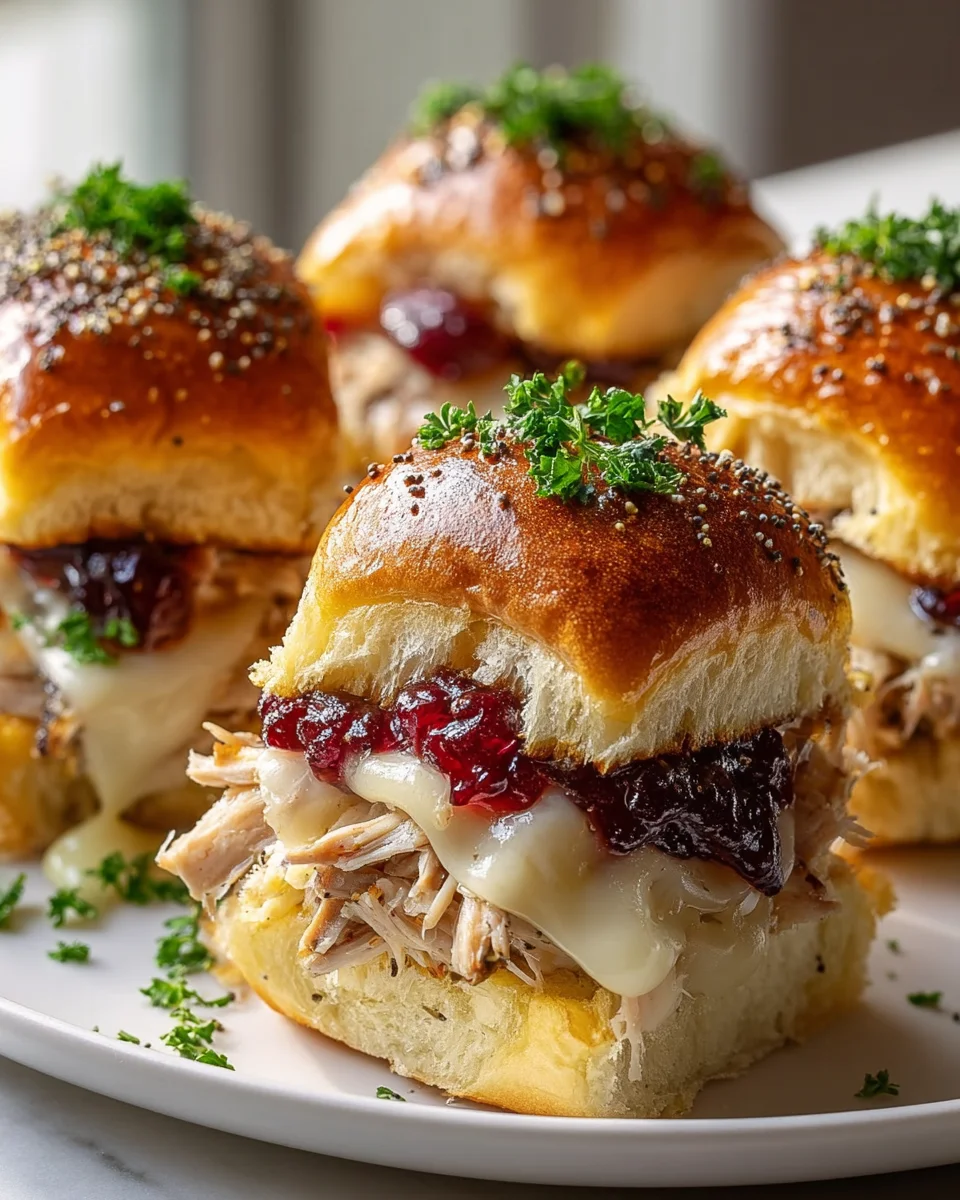 Easy Thanksgiving Turkey Cranberry Sliders: Holiday Favorite!