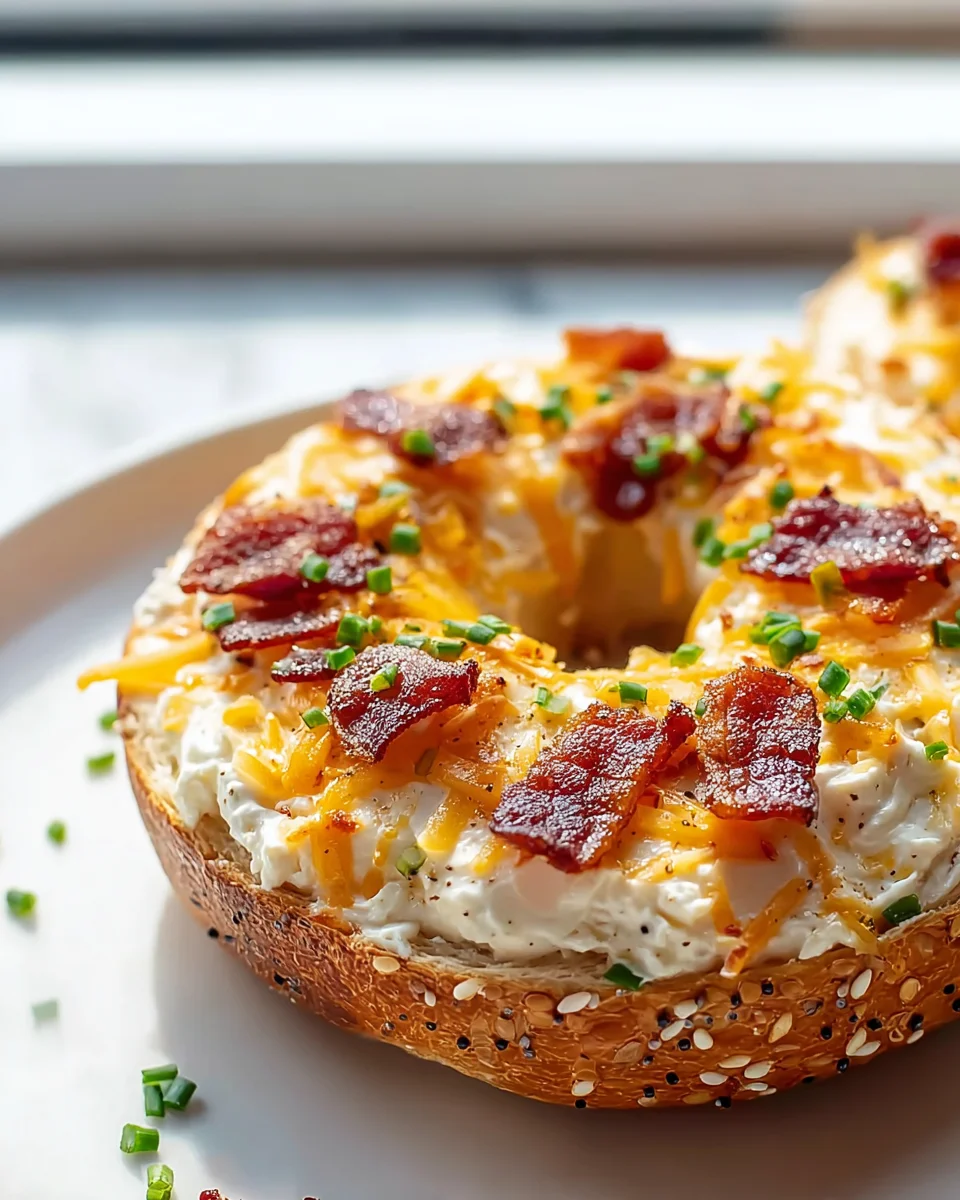 Irresistible Zesty Beef Bacon Cream Cheese Bagels Recipe