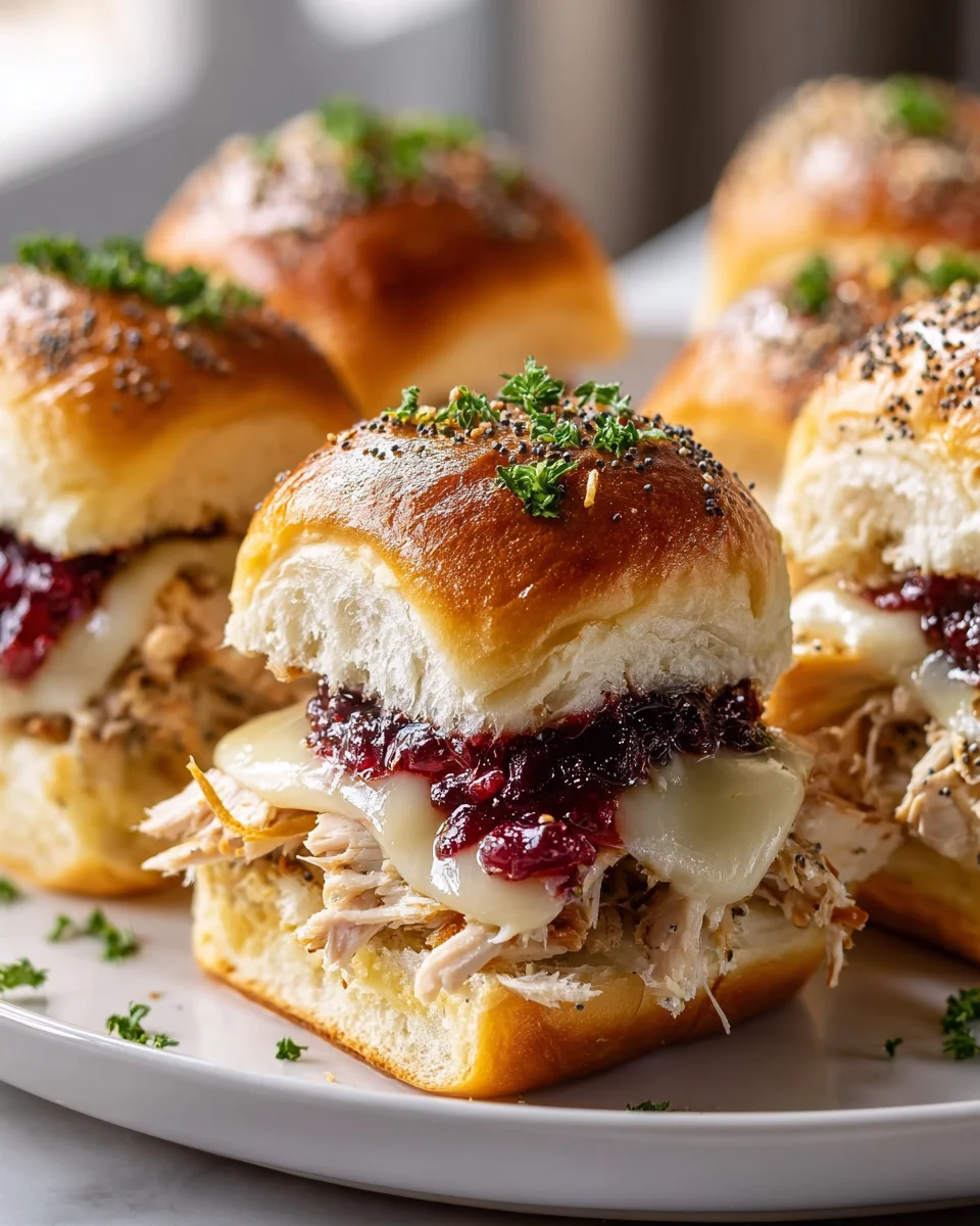 Easy Thanksgiving Turkey Cranberry Sliders: Holiday Favorite!