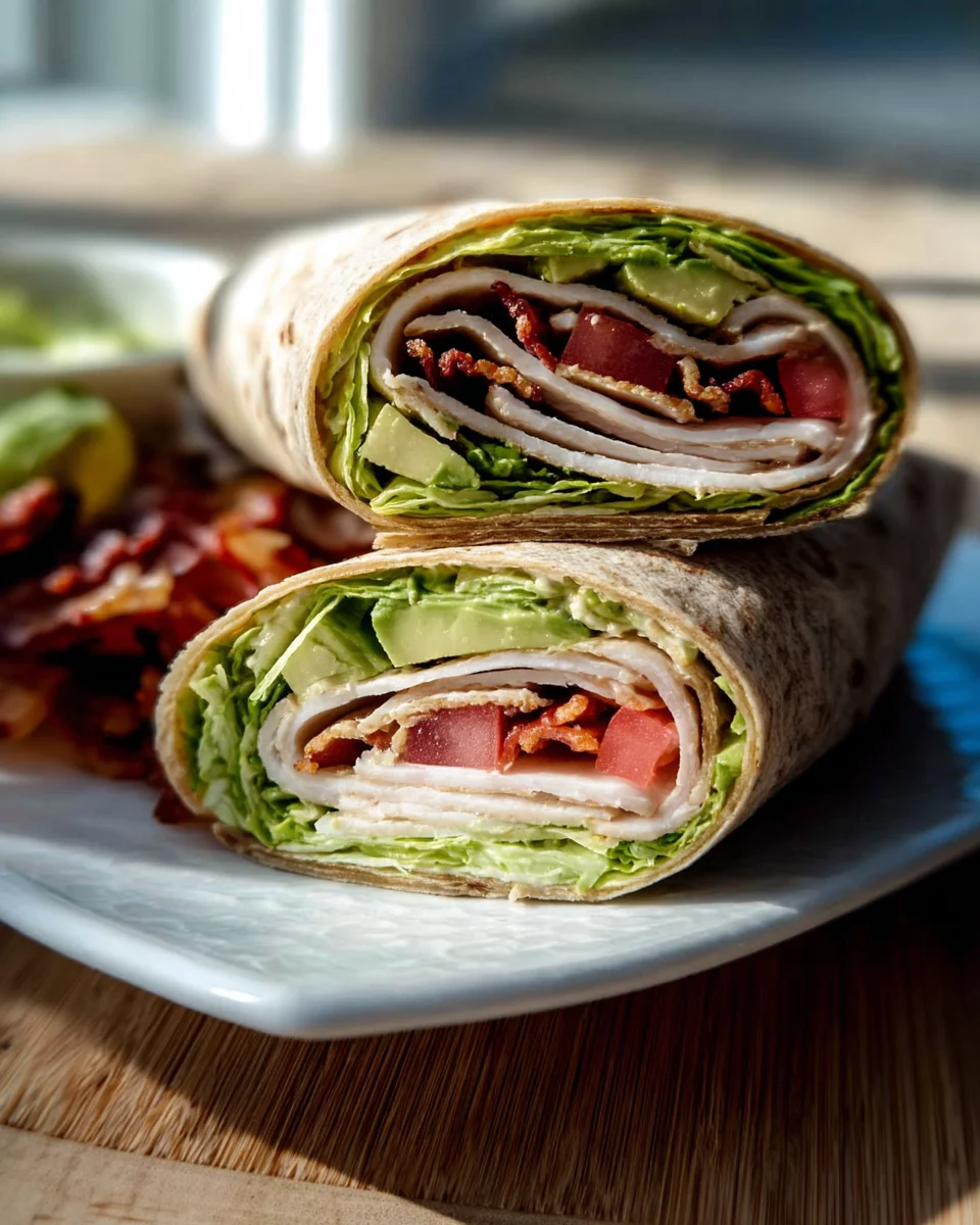 Flavorful Turkey Avocado Club Wrap - Perfect Lunch Idea