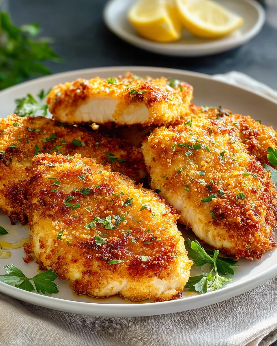 Easy Air Fryer Parmesan Crusted Chicken: Crispy & Golden!