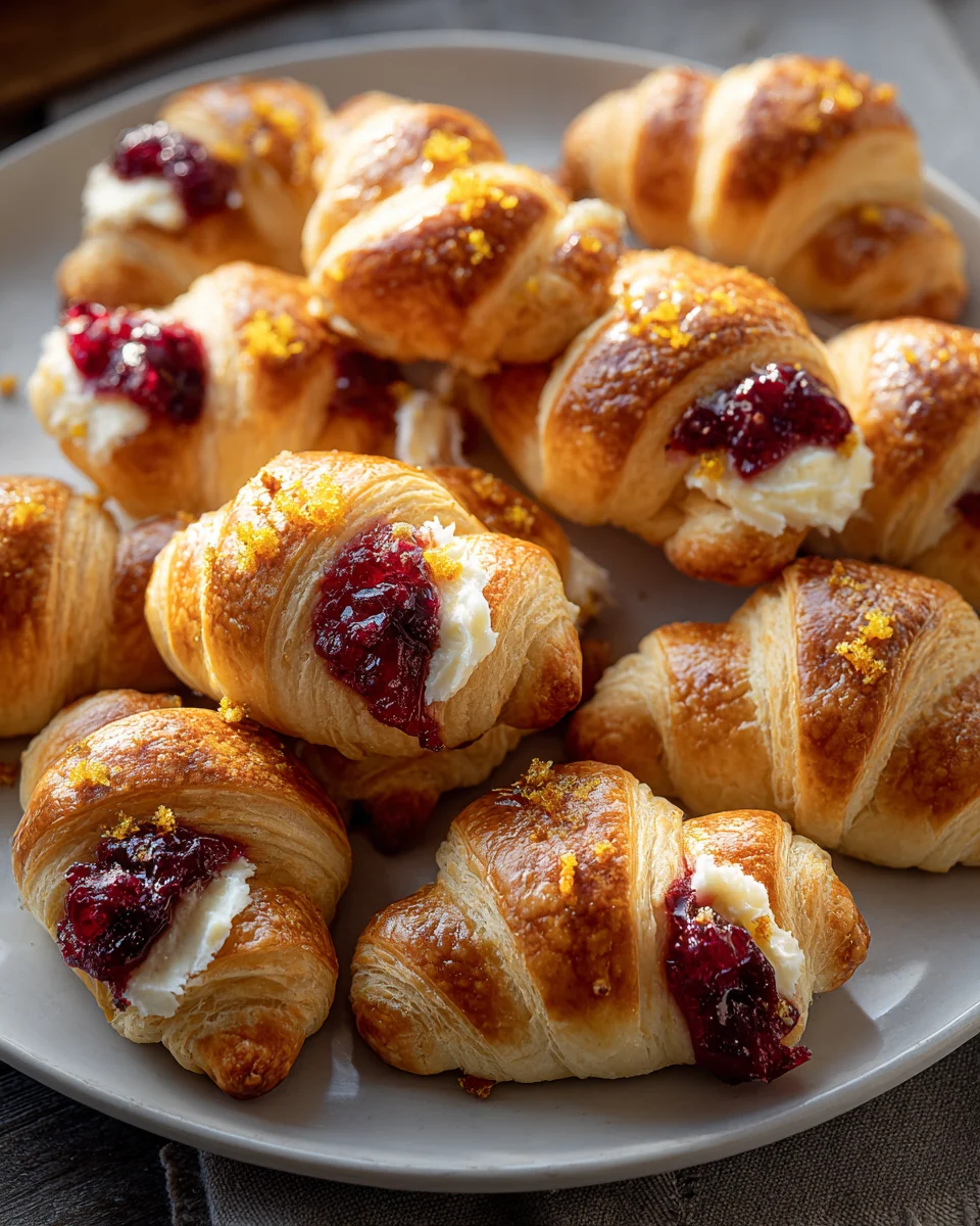Cranberry Cream Cheese Crescent Bites - Easy Appetizer