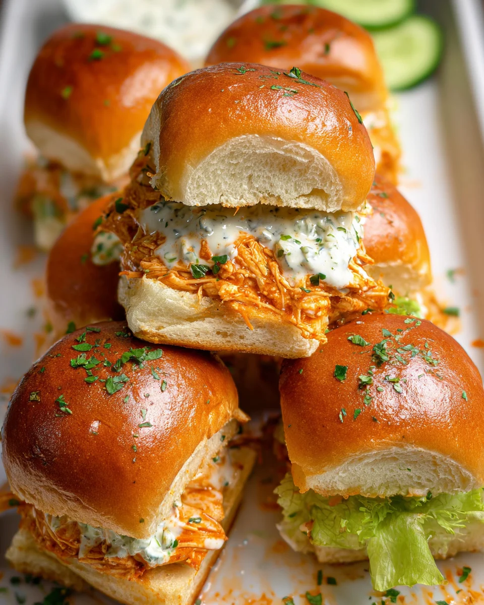 Flavor-Packed Buffalo Chicken Sliders: A Crowd Favorite!