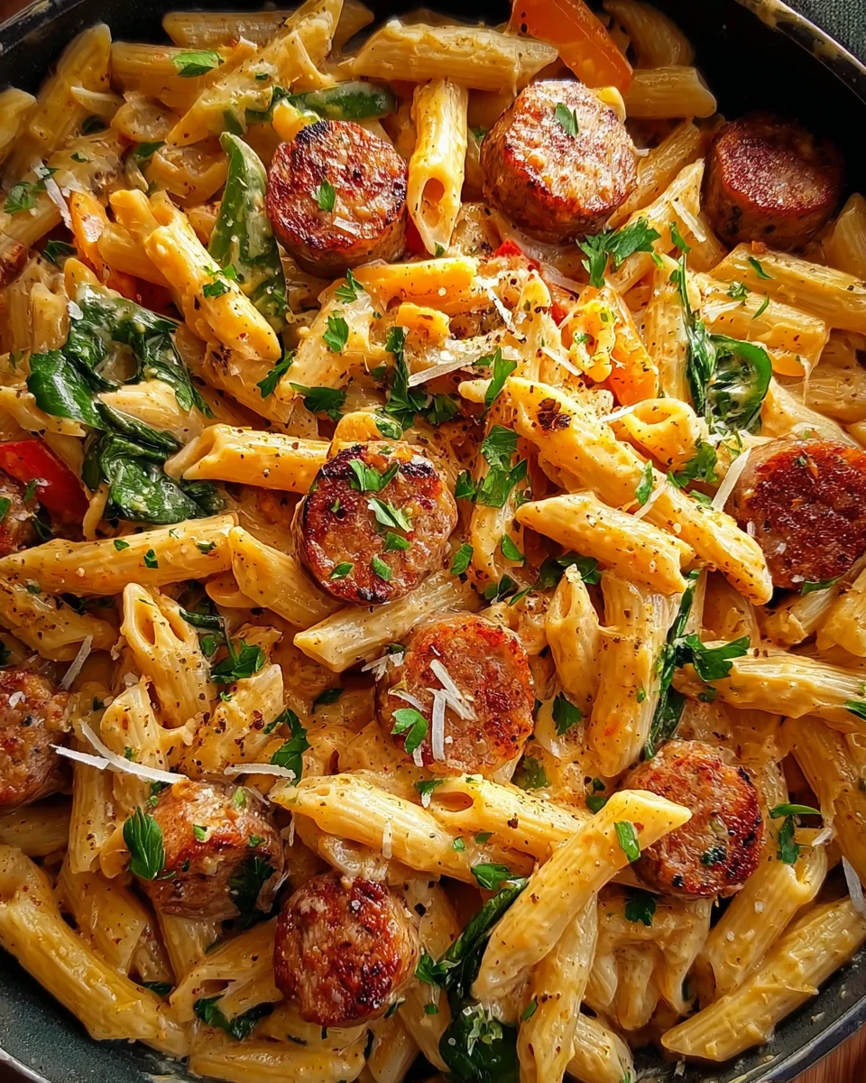 Creamy Cajun Beef Sausage Pasta: Quick Weeknight Meal