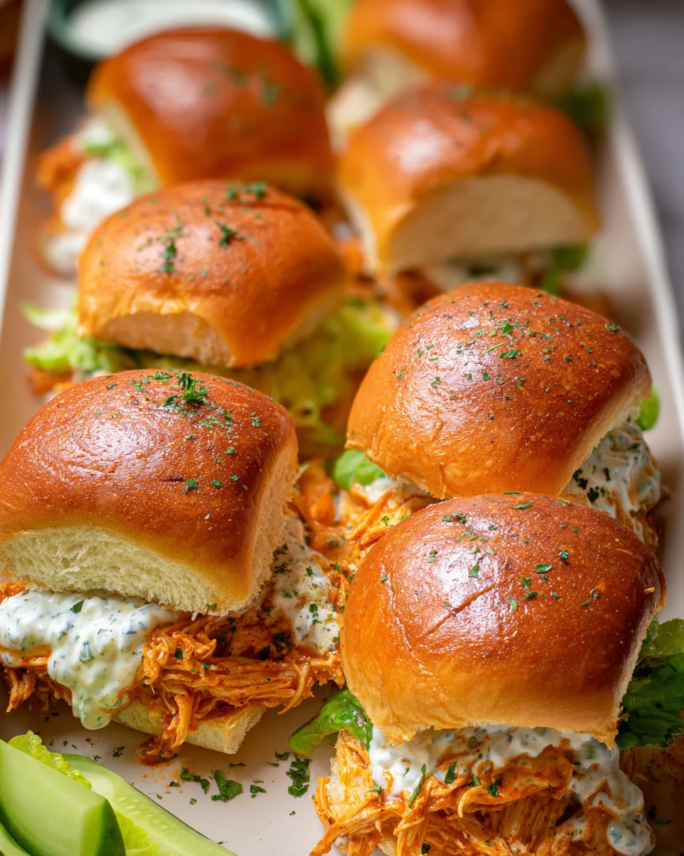 Flavor-Packed Buffalo Chicken Sliders: A Crowd Favorite!