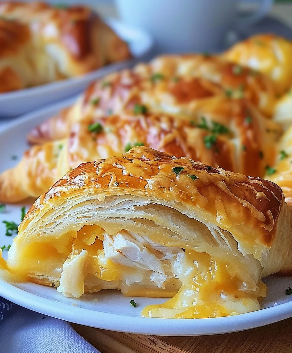 Melt-in-Your-Mouth Cheesy Chicken Crescent Rolls: Easy Recipe