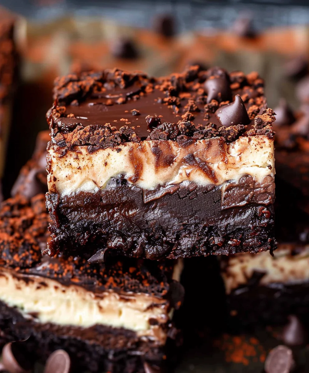 Chocolate Cheesecake Brownie Bars