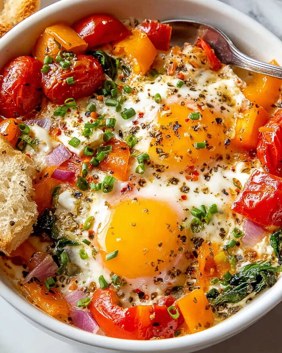 Baked Feta Eggs Recipe: Quick, Cheesy & Flavorful Brunch!