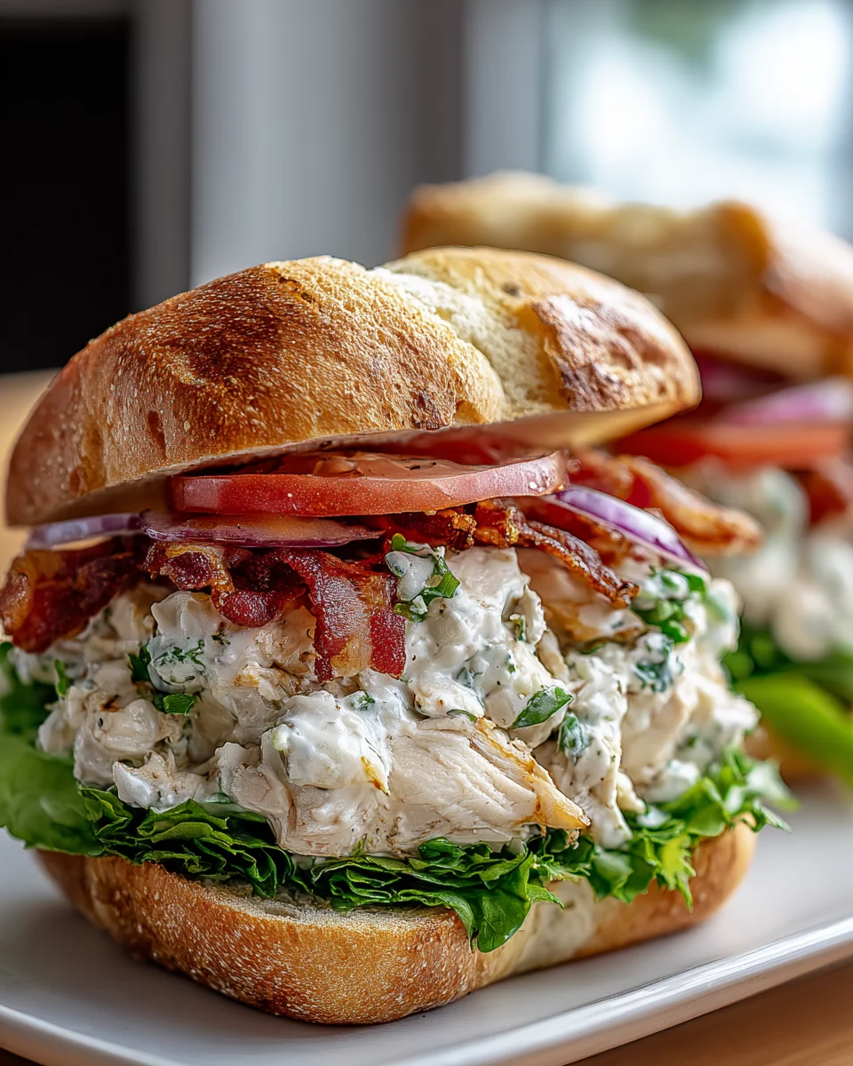 Chopped Chicken Beef Bacon Ranch Sandwich - Flavor Bomb!