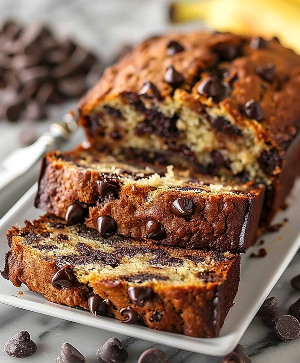 Best Super Moist Chocolate Chip Banana Bread Recipe