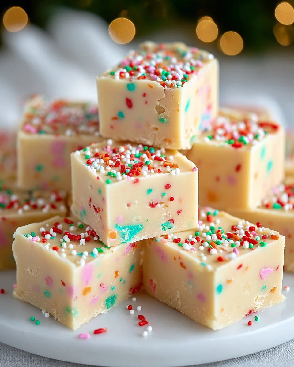 Easy Sugar Cookie Christmas Fudge