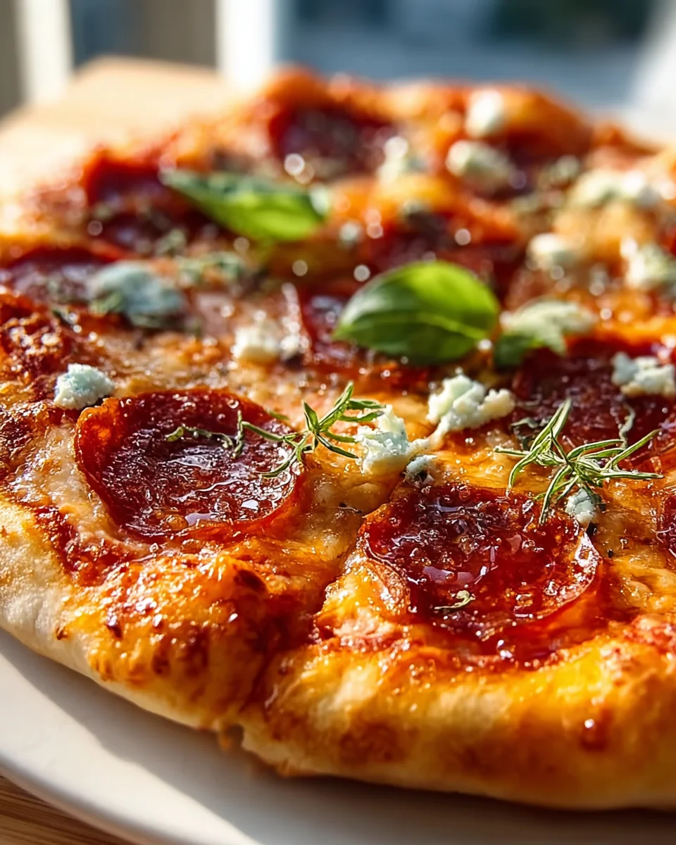 Hot Honey Beef Pepperoni Pizza: Sweet & Spicy Delight!