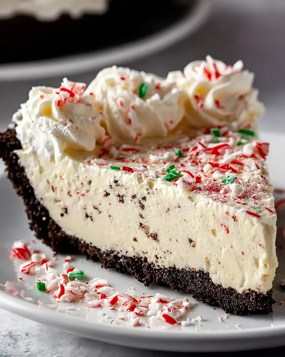 Irresistible White Chocolate Peppermint Pie Recipe Delight