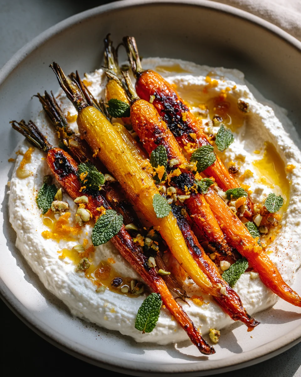 Roasted Carrots with Whipped Ricotta & Hot Honey Delight