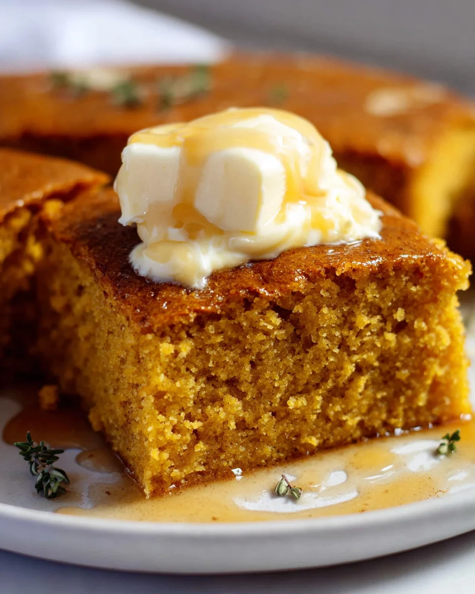 Best Pumpkin Cornbread + Cinnamon Honey Butter Treat