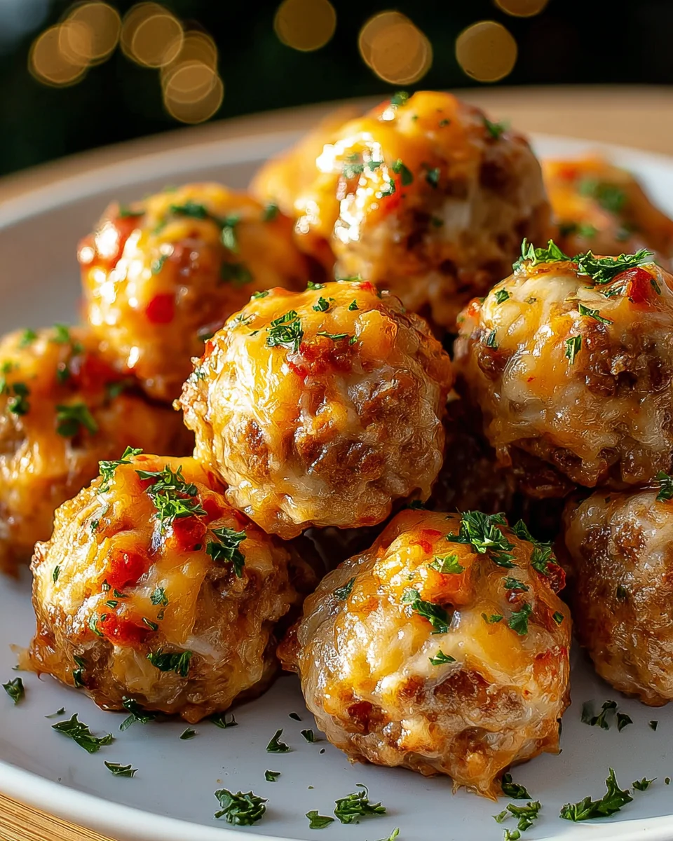 Easy Rotel Beef Sausage Balls: Flavorful Party Appetizer