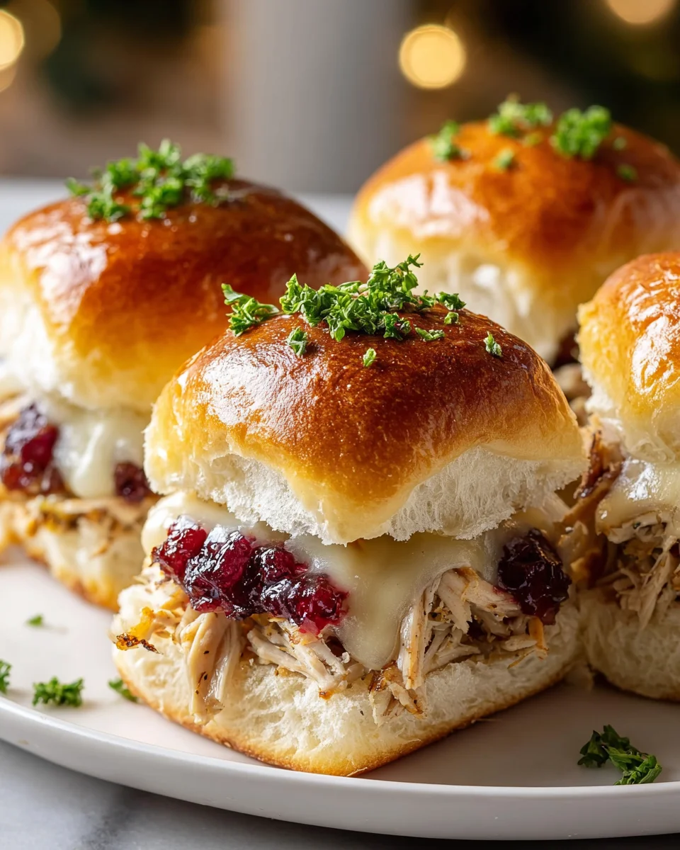 Party-Perfect Thanksgiving Turkey Cranberry Sliders
