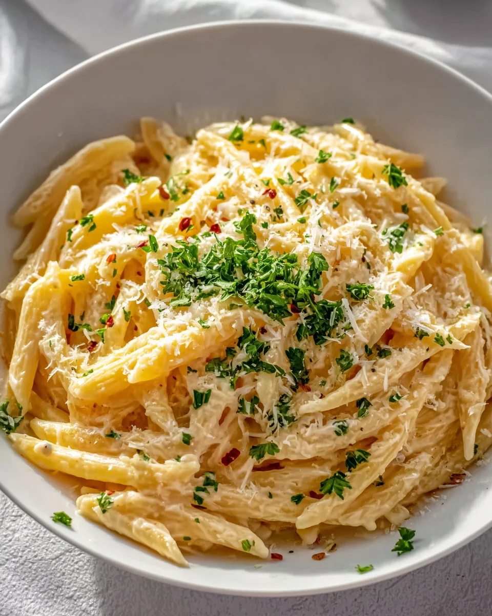 One Pot Creamy Garlic Pasta