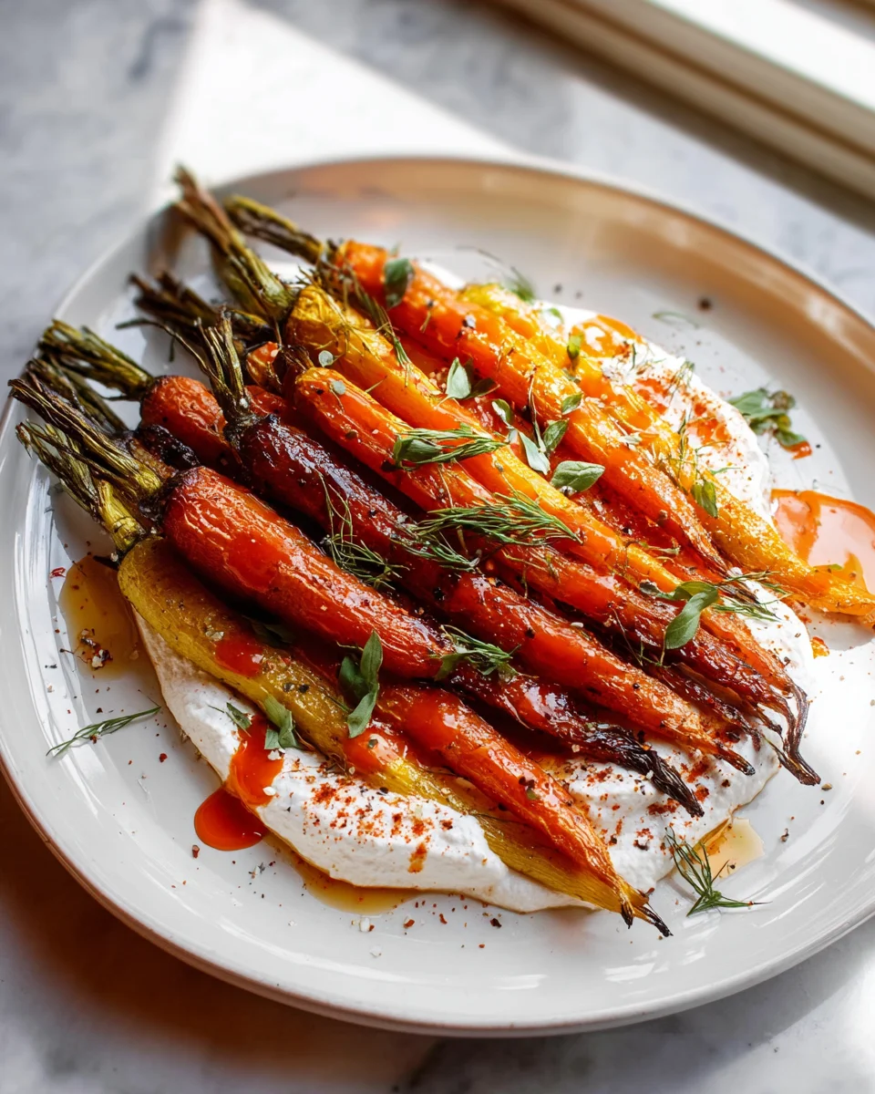Roasted Carrots with Creamy Ricotta & Spicy Chili Butter