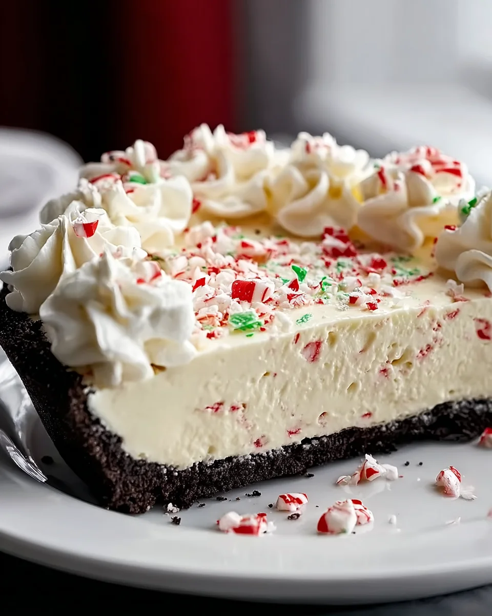 Irresistible White Chocolate Peppermint Pie Recipe Delight