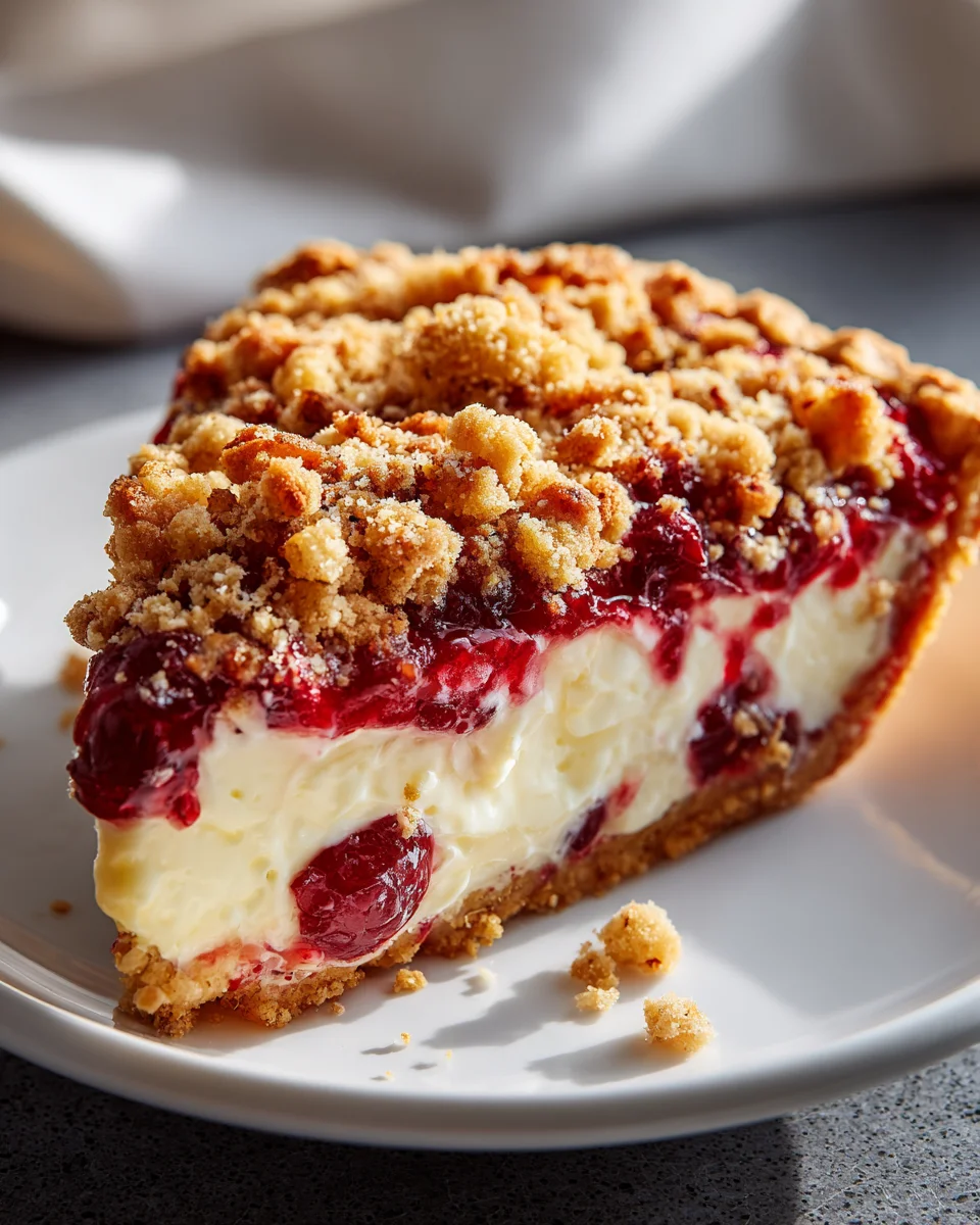 Crave-Worthy Cranberry Cream Cheese Crumble Pie Recipe