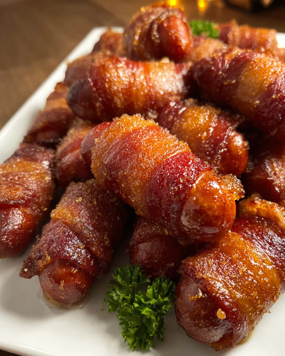 Beef Bacon Wrapped Little Smokies