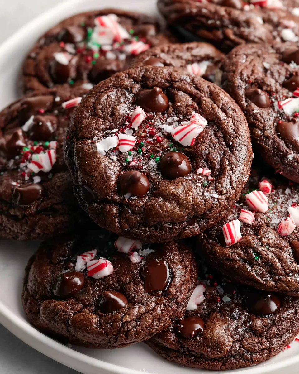 Peppermint Brownie Cookies: Festive & Delicious Treat!