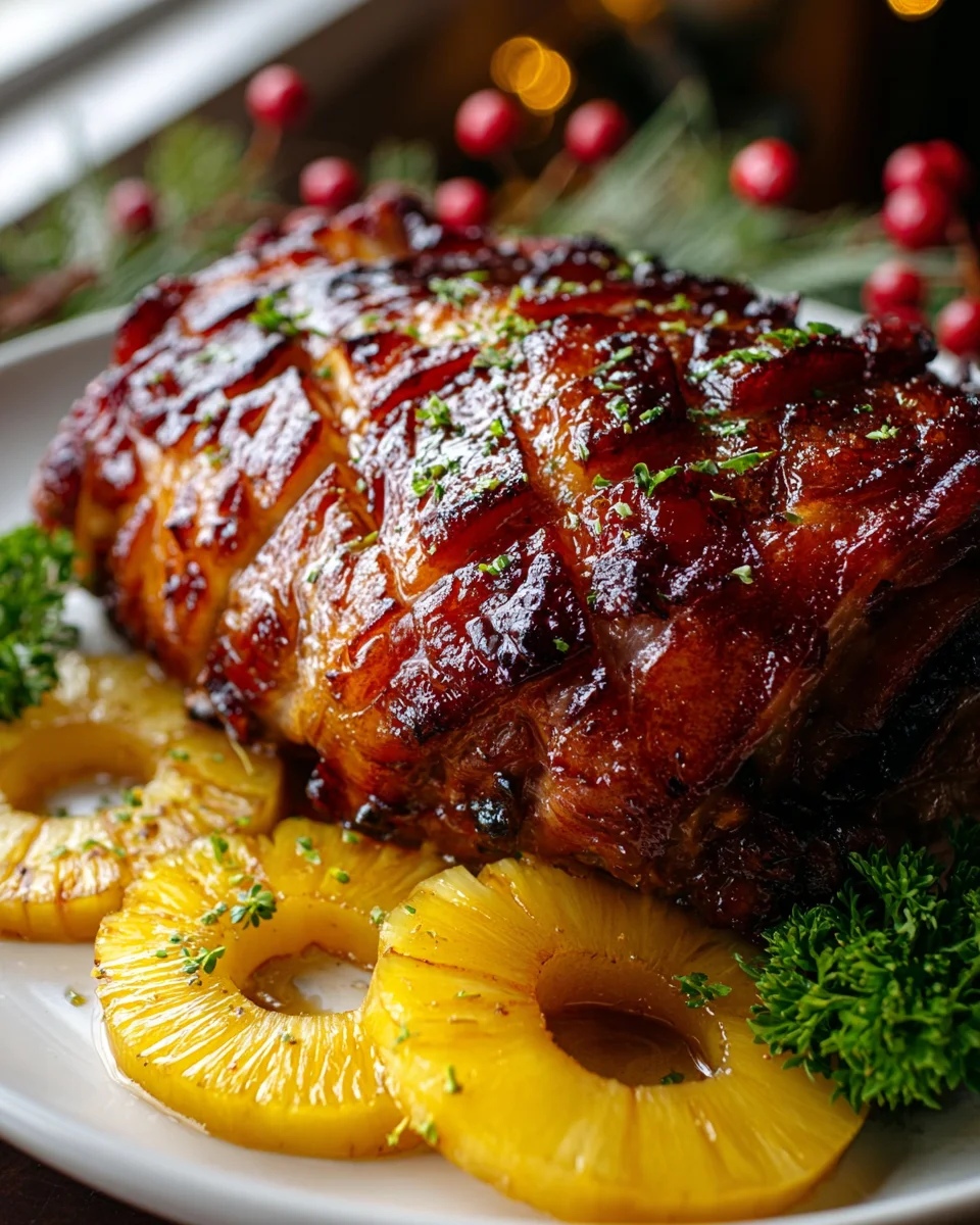 Glazed Beef Leg with Pineapple and Honey Recipe Delight