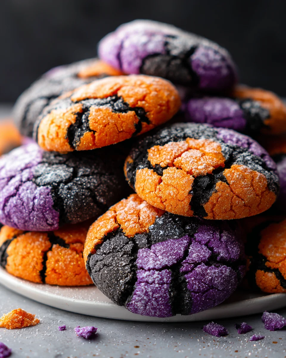 Easy Halloween Crinkle Cookies - A Spooktacular Treat!