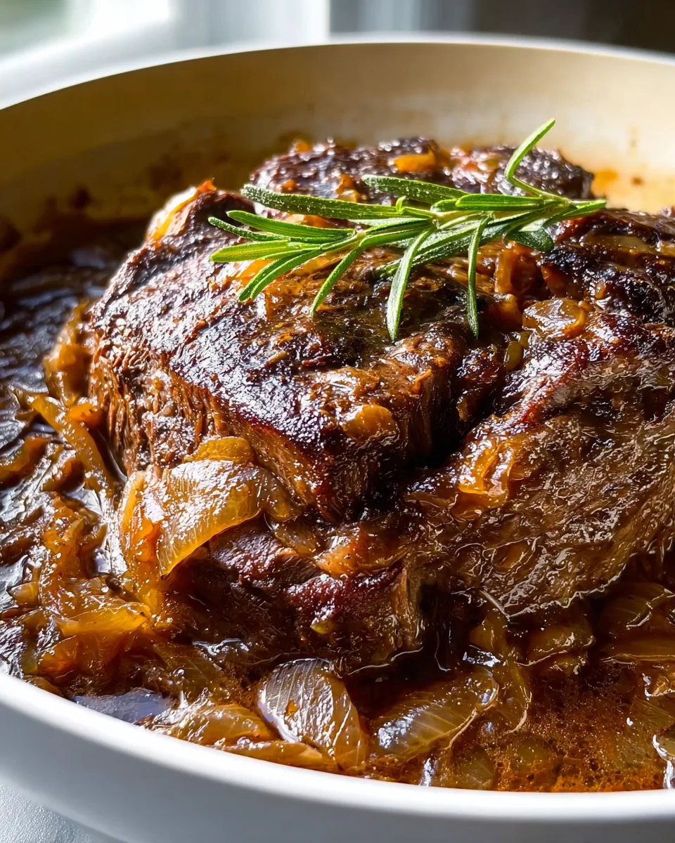 Comforting French Onion Pot Roast: Hearty Beef Delight!