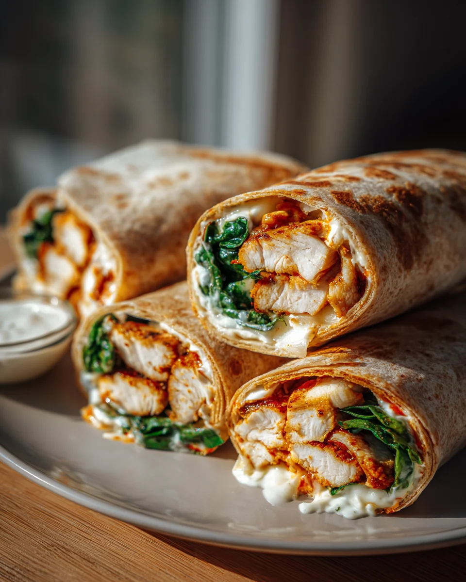 Crispy Air Fryer Chicken Mozzarella Wraps: Easy & Delicious!
