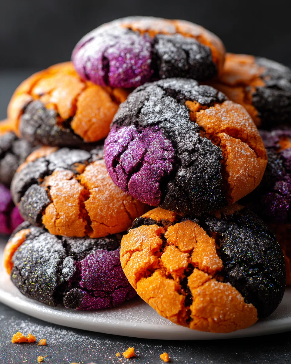 Easy Halloween Crinkle Cookies - A Spooktacular Treat!