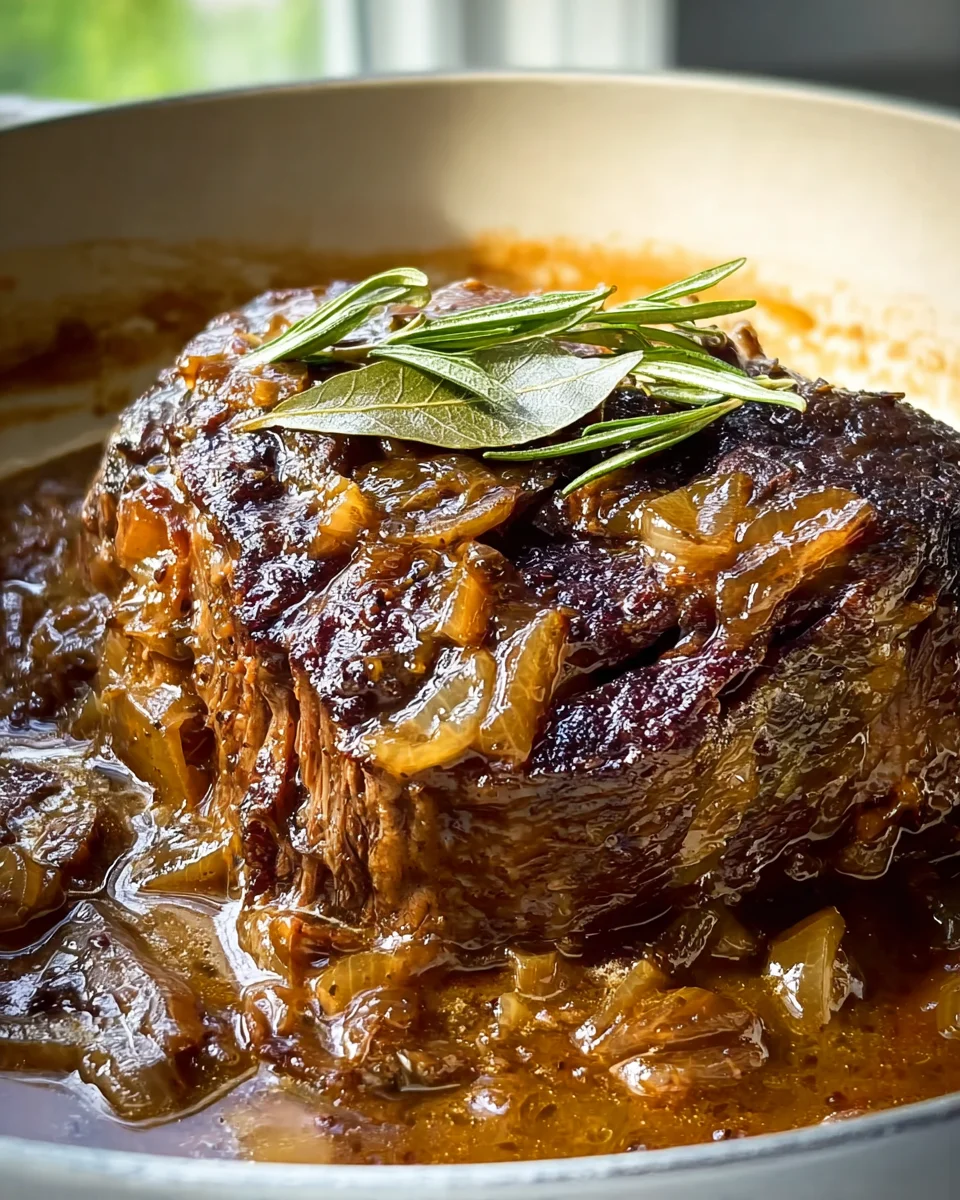 Comforting French Onion Pot Roast: Hearty Beef Delight!