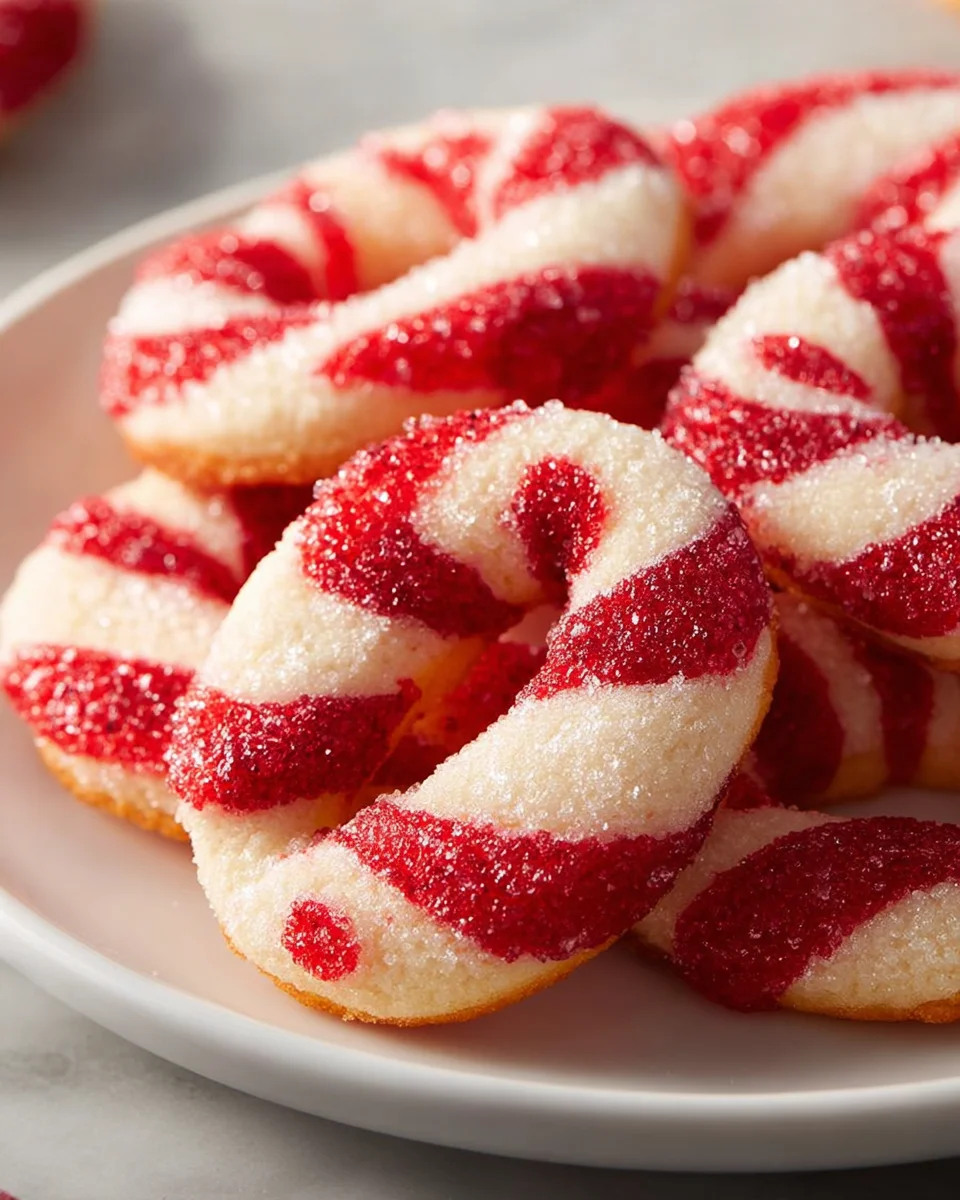 Festive Candy Cane Cookies: Irresistibly Tender & Striped