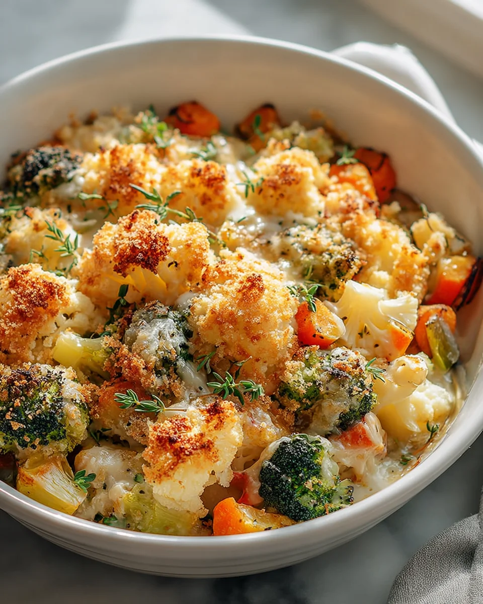 Delicious Creamy Winter Vegetable Bake Recipe for Cozy Nights