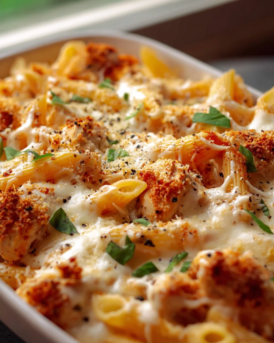 Easy Dump And Bake Chicken Parmesan Casserole Recipe
