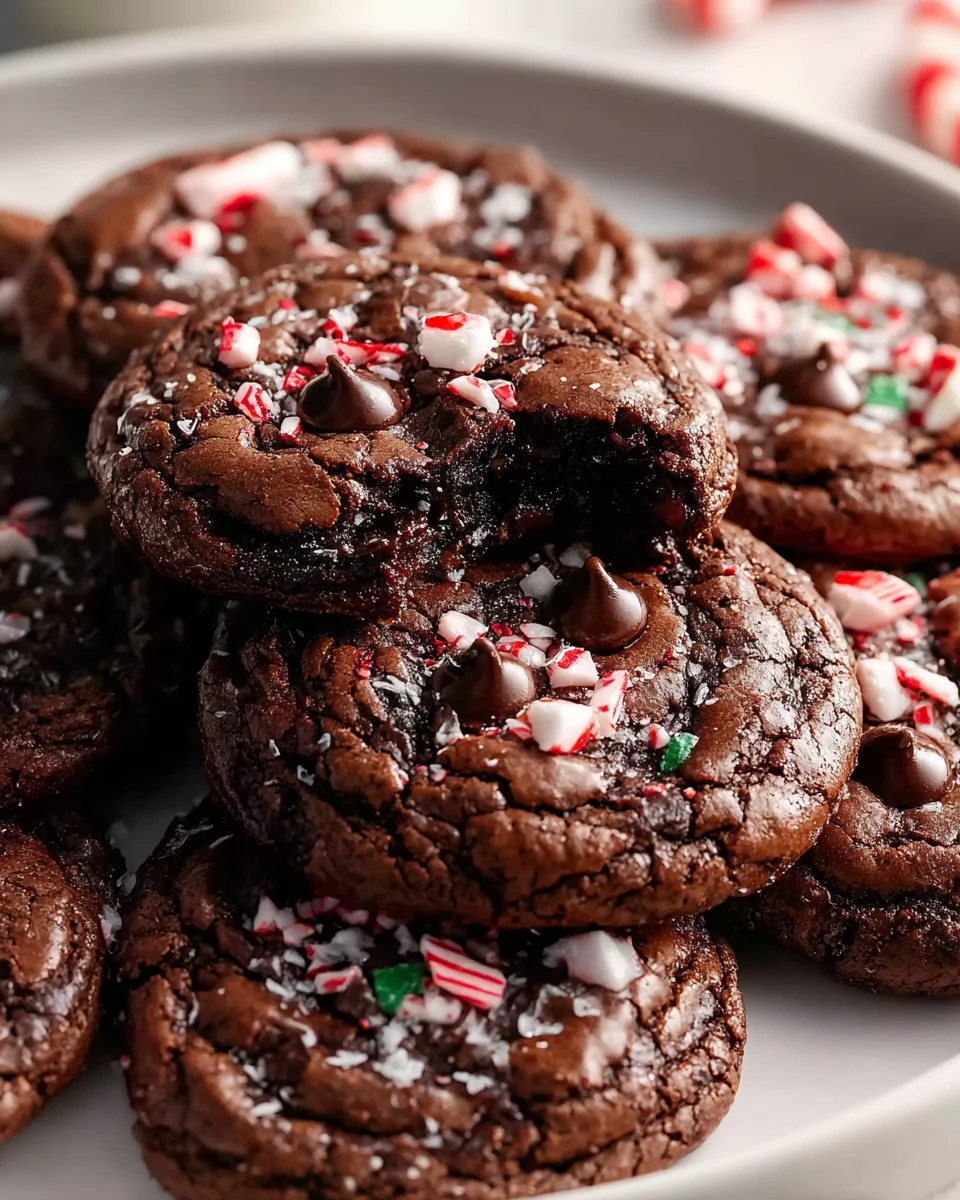Decadent Peppermint Brownie Cookies for Holiday Treats