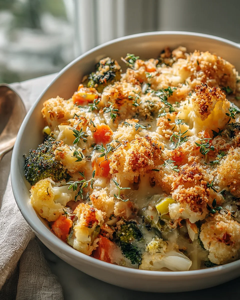 Delicious Creamy Winter Vegetable Bake Recipe for Cozy Nights