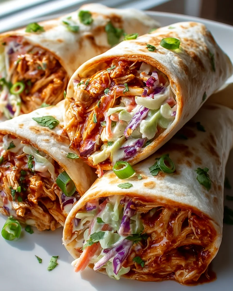 Bbq Chicken Coleslaw Wraps: Easy & Flavorful Meal Idea