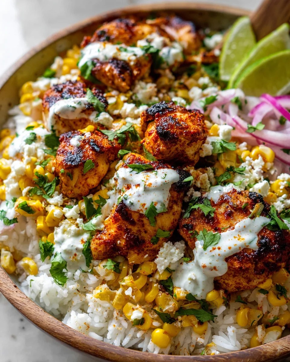 Delicious Street Corn Chicken Bowl Recipe You’ll Love!