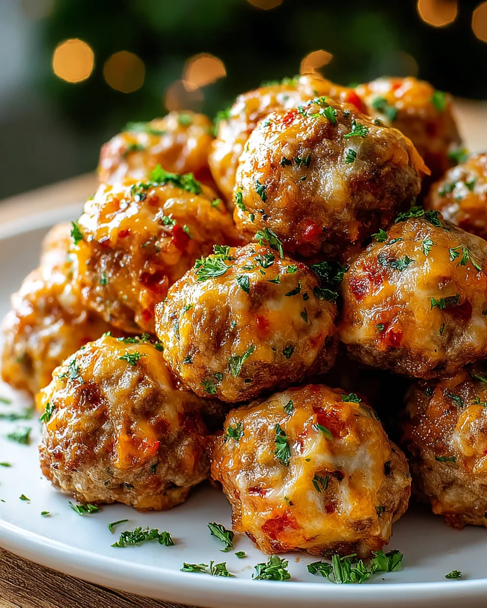 Easy Rotel Beef Sausage Balls: Flavorful Party Appetizer