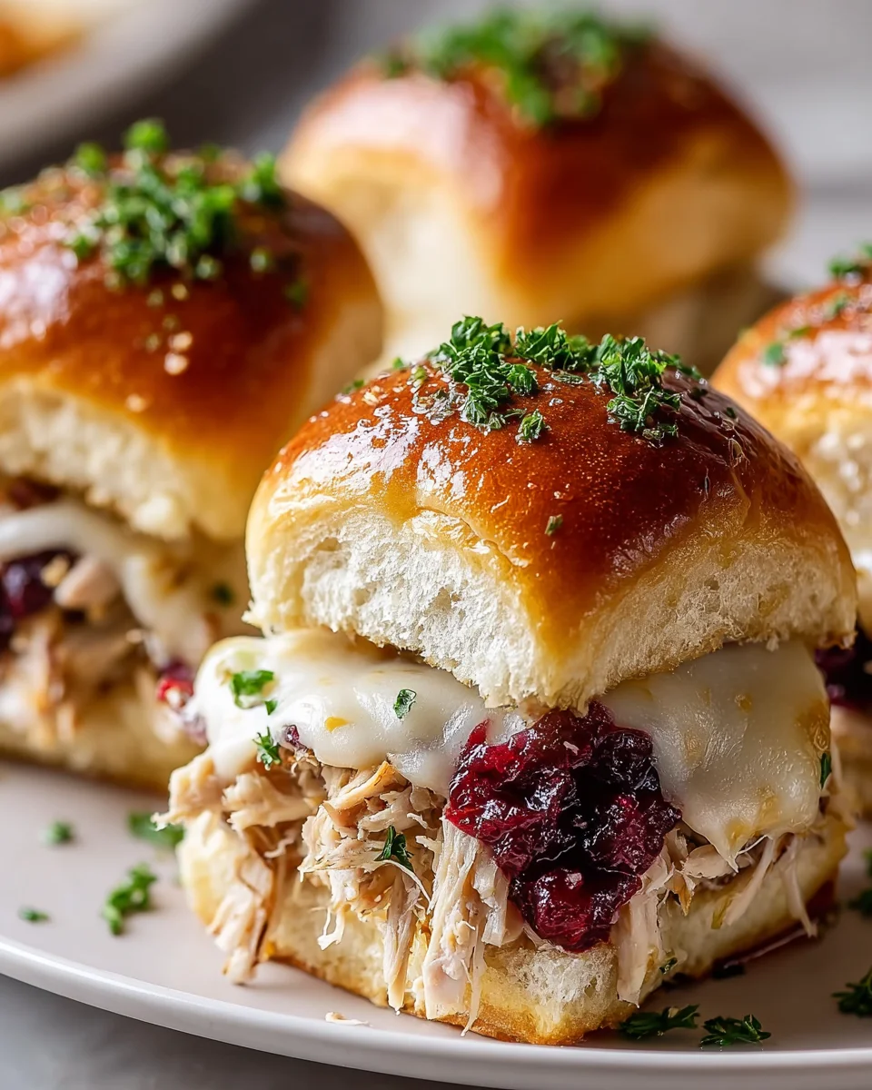 Party-Perfect Thanksgiving Turkey Cranberry Sliders