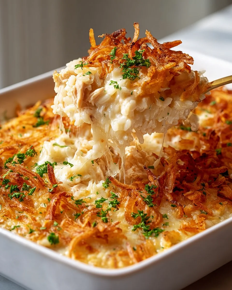 Delicious French Onion Chicken Rice Bake Recipe to Savor!