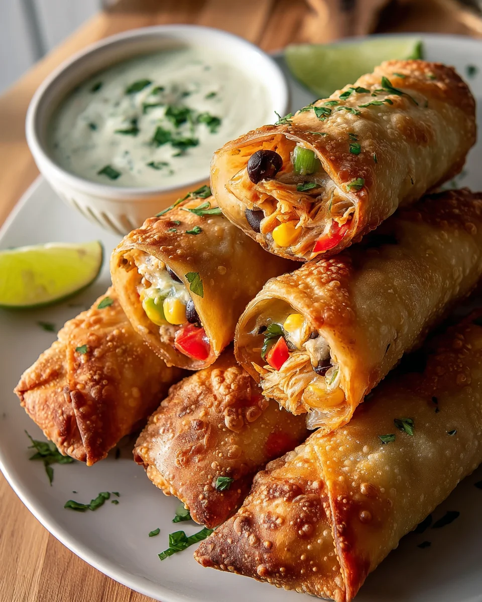 Delicious Chilis Southwest Eggrolls Recipe with Beef Filling