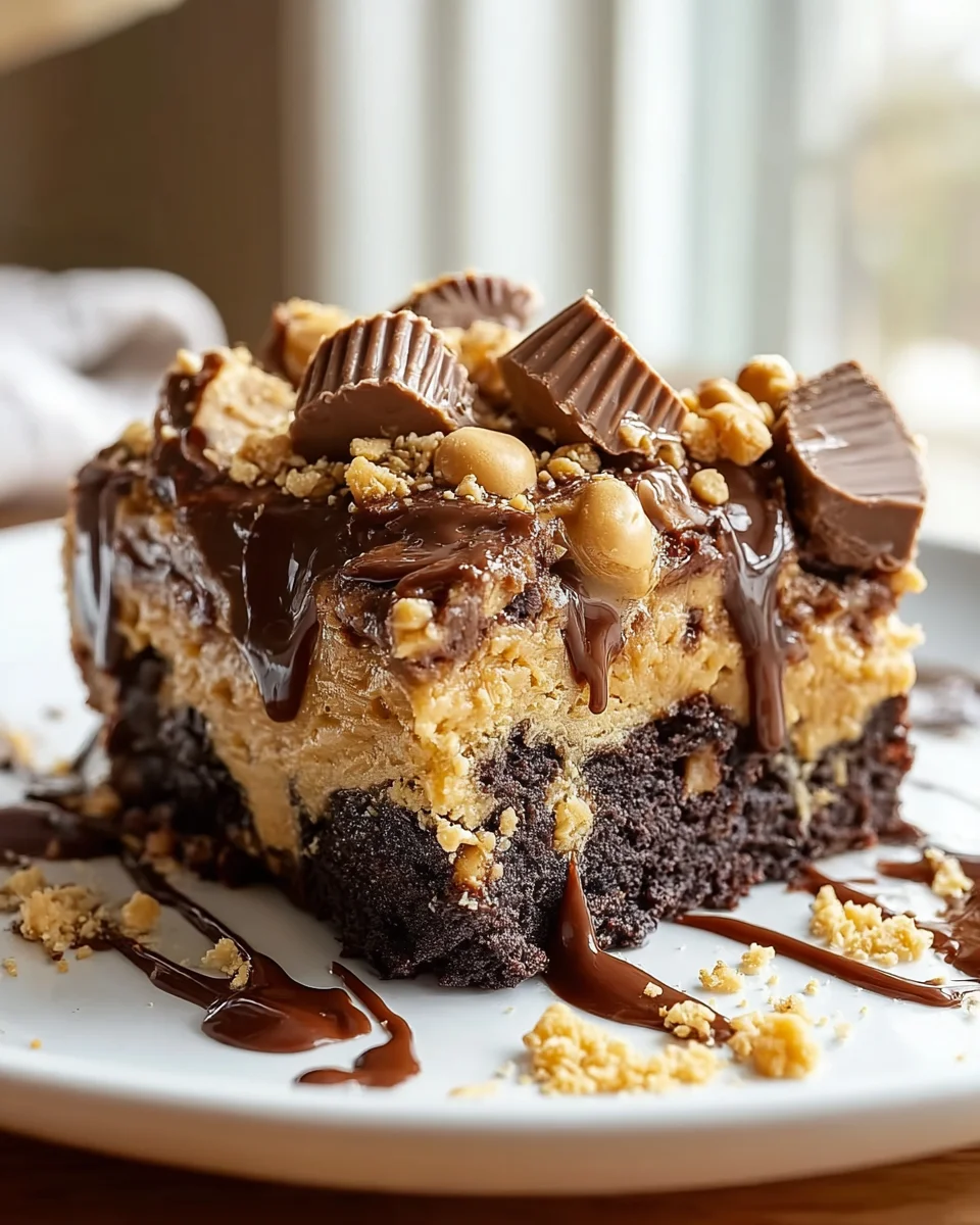 Easy Peanut Butter Cup Dump Cake - Delicious Dessert Recipe