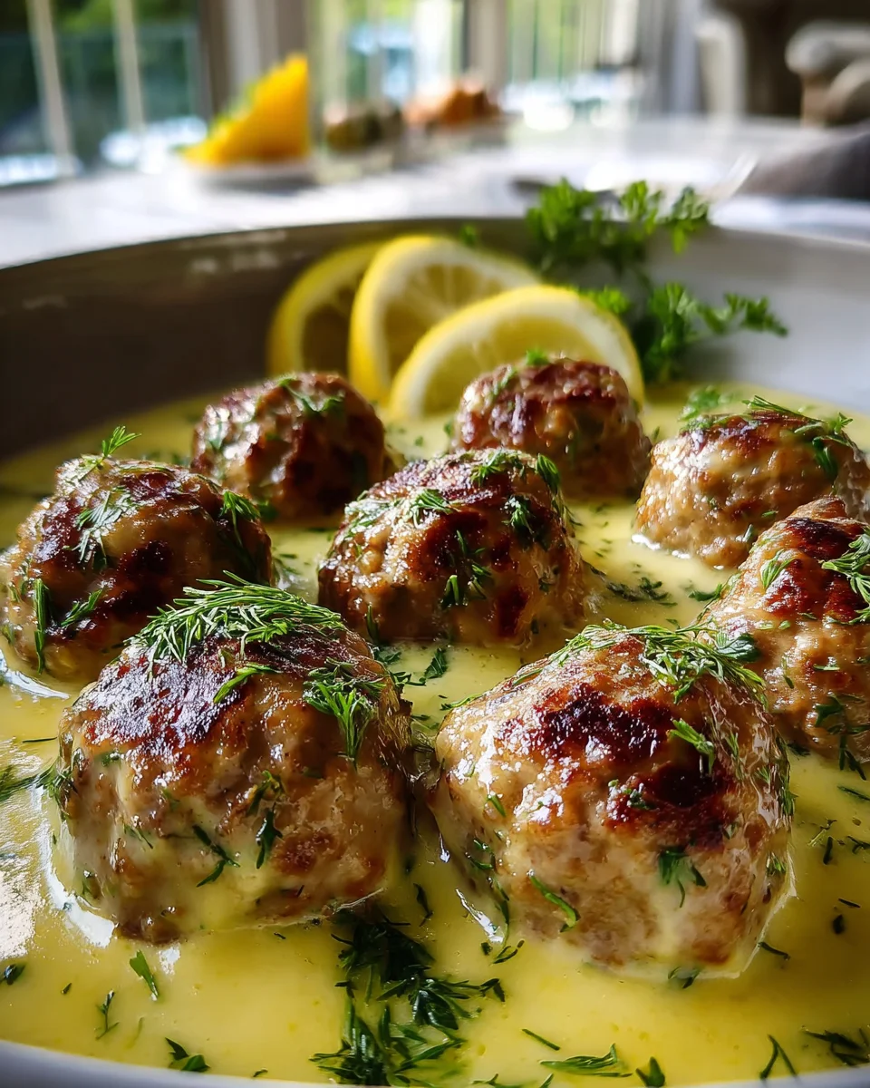 Softest Greek Meatballs in Lemon Sauce - Juicy Delight!