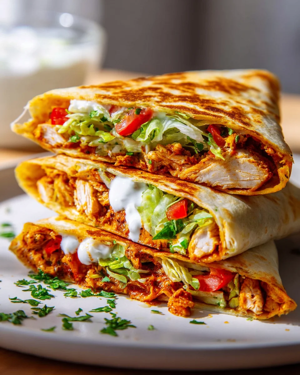 Healthy Chicken Crunch Wrap: A Delicious Guilt-Free Meal!